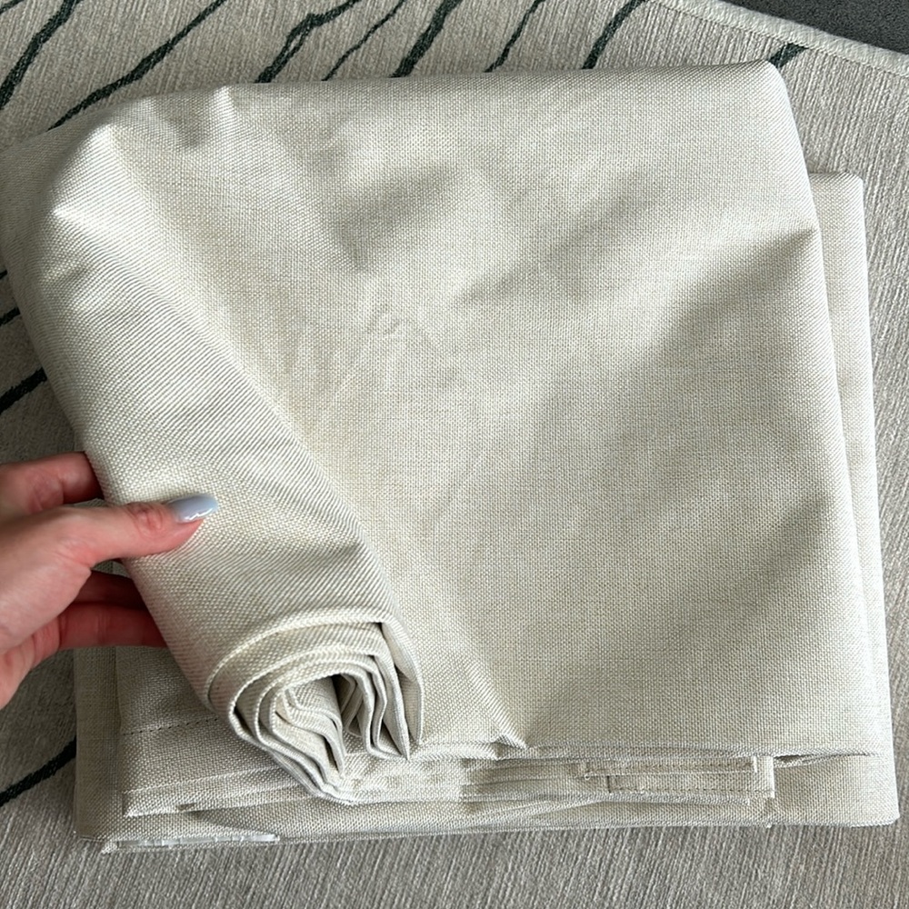 Blackout Curtains (2-Panel  W50” x L90”) - Cream